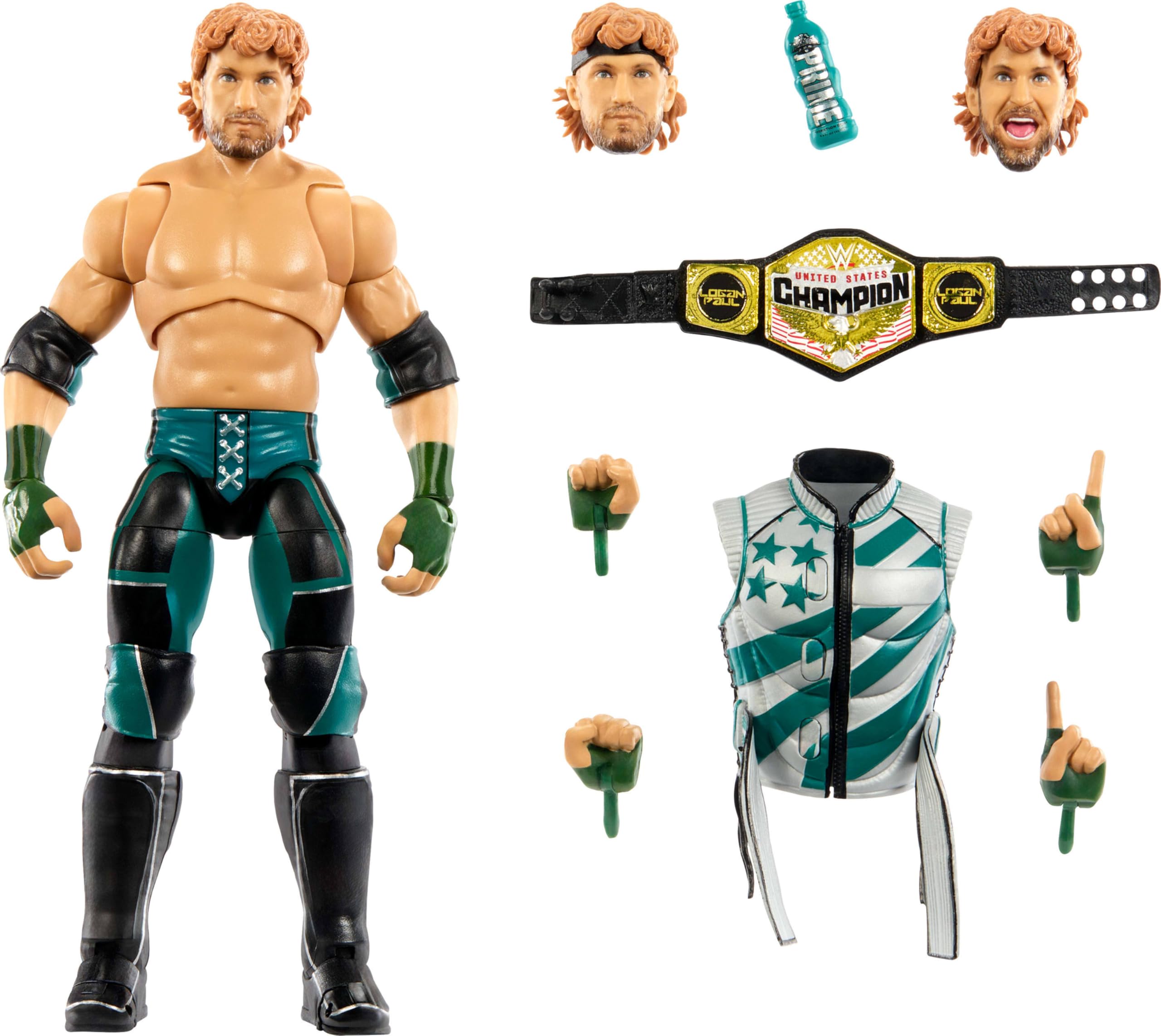 WWE Ultimate Logan Paul ローガンポール Mattel Conjunto de bonecos e acessórios WWE Ultimate Edition